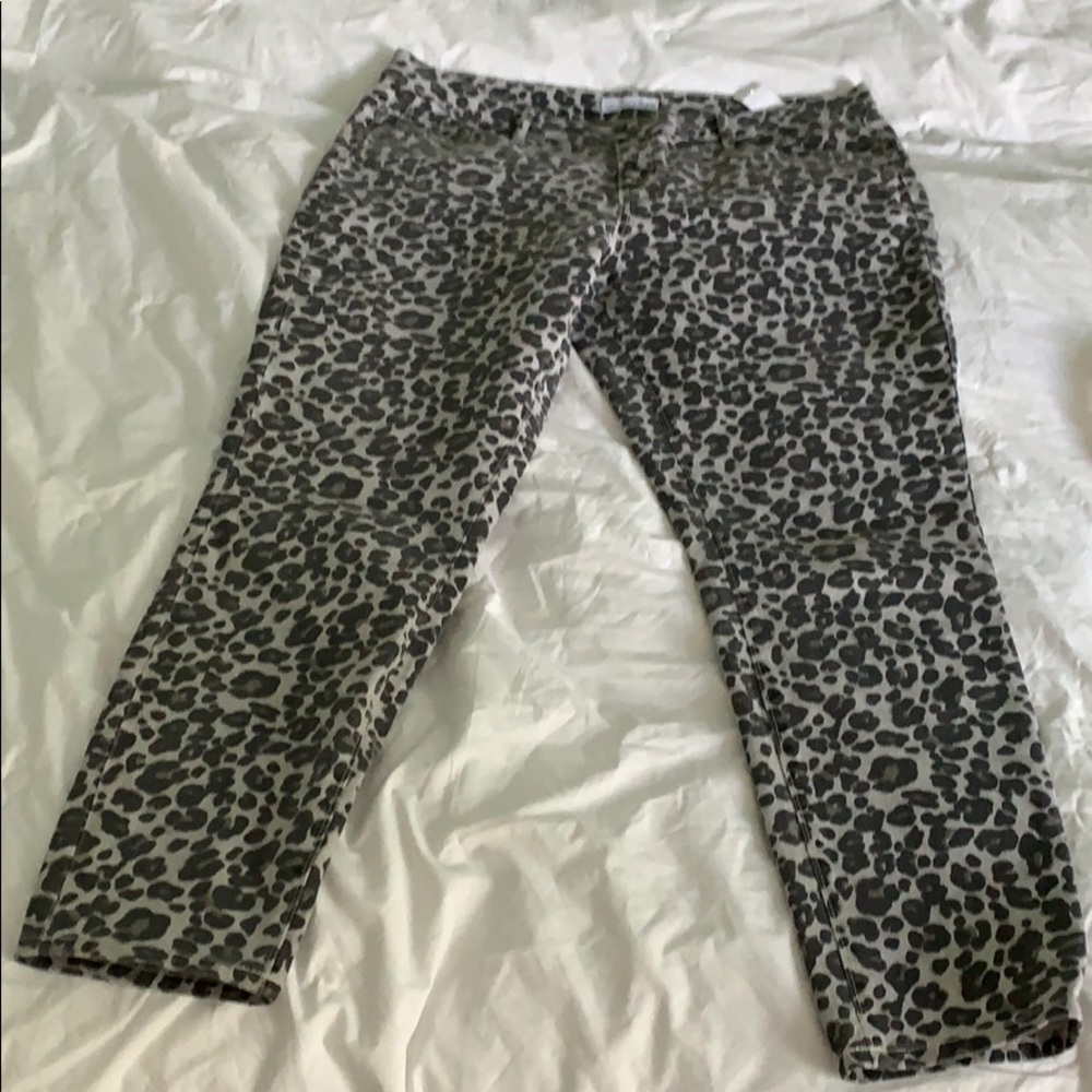 Loft leopard print jeans